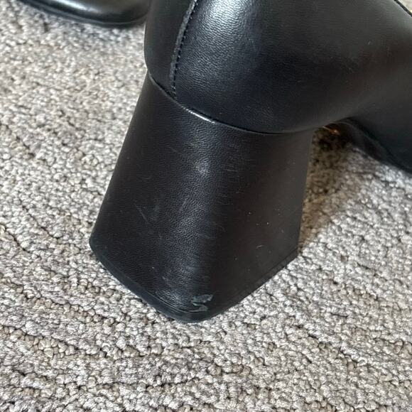 Gucci Baby Horsebit Leather Square Toe Mid High Heel Pumps Black Size EU 40 - Picture 16 of 16